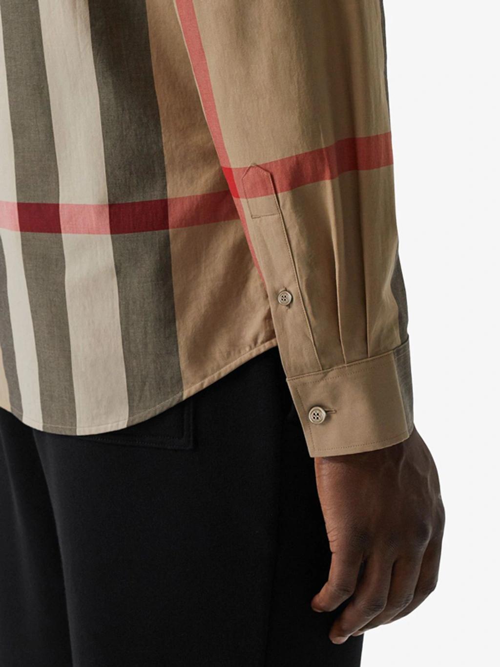 checkered cotton shirt Product Image