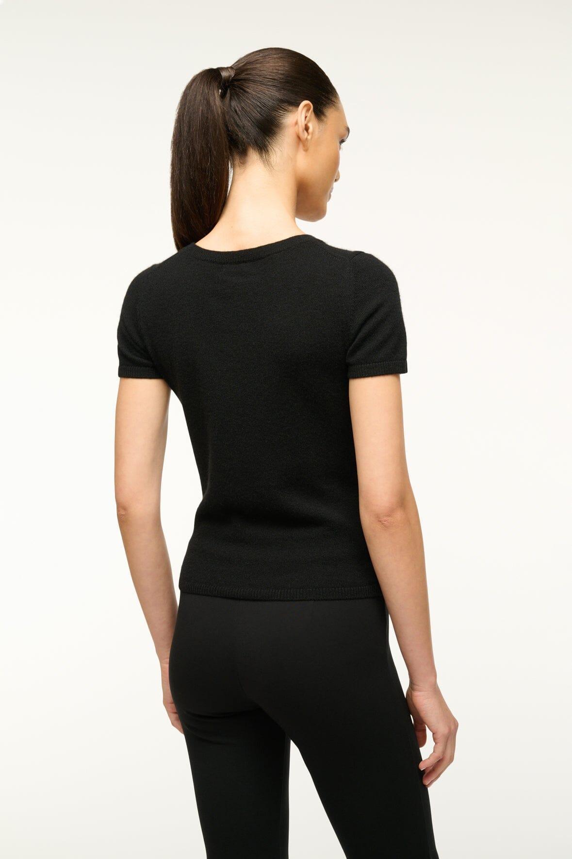 EASY CASHMERE TEE | BLACK Product Image