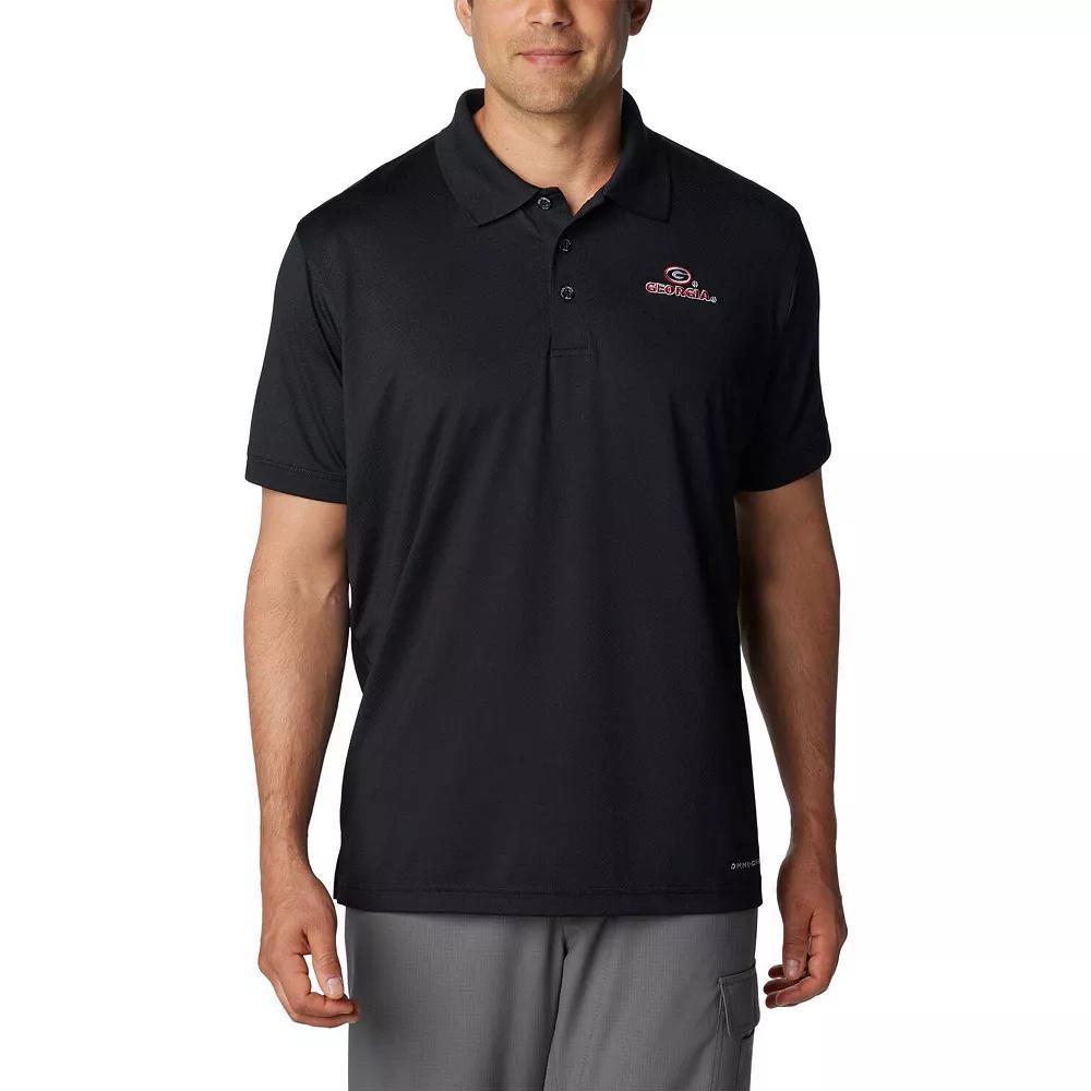 Men's Columbia Black Georgia Bulldogs PFG Tamiami Omni-Shield Polo, Size: Medium Product Image