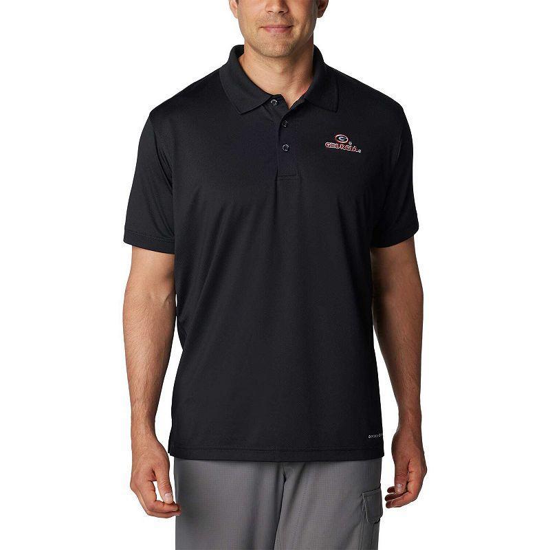 Men's Columbia Black Georgia Bulldogs PFG Tamiami Omni-Shield Polo, Size: Medium Product Image