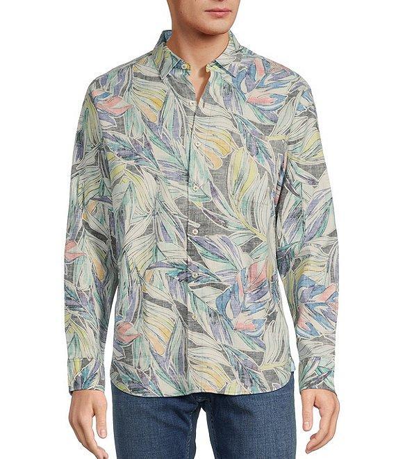 Tommy Bahama Barbados Breeze Lux Vines Long Sleeve Linen Blend Shirt Product Image