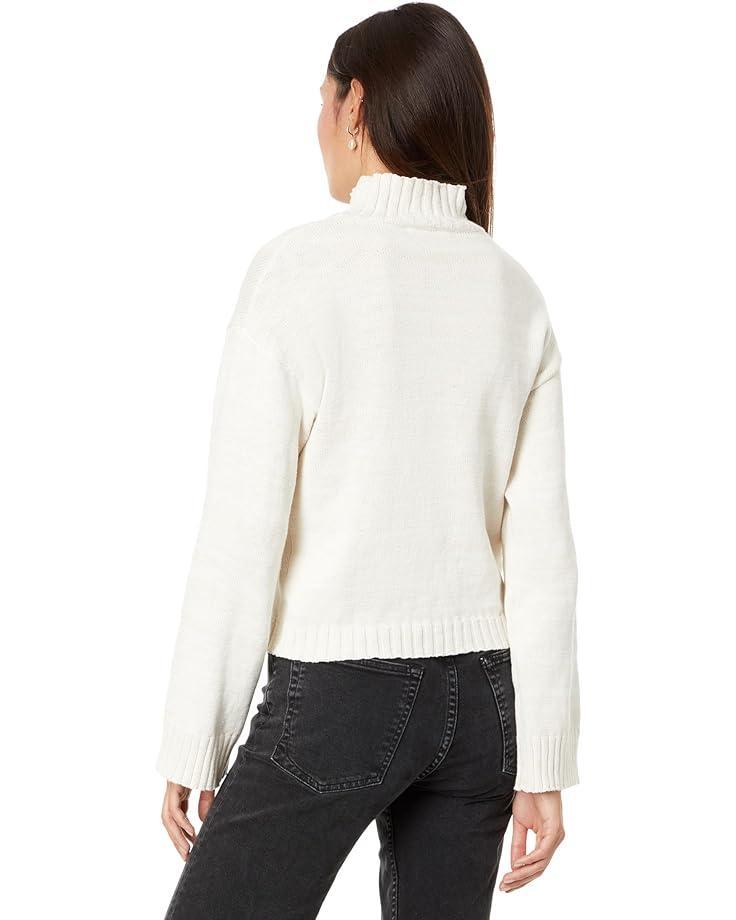 Mock Neck Stripe Sweater Product Image