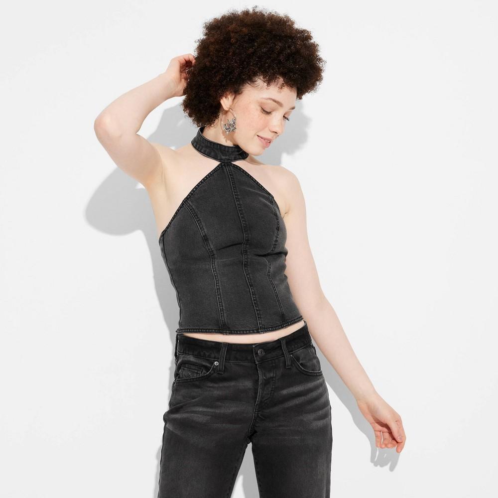 Womens Rosette Tank Top - Wild Fable Black Wash XXS Product Image