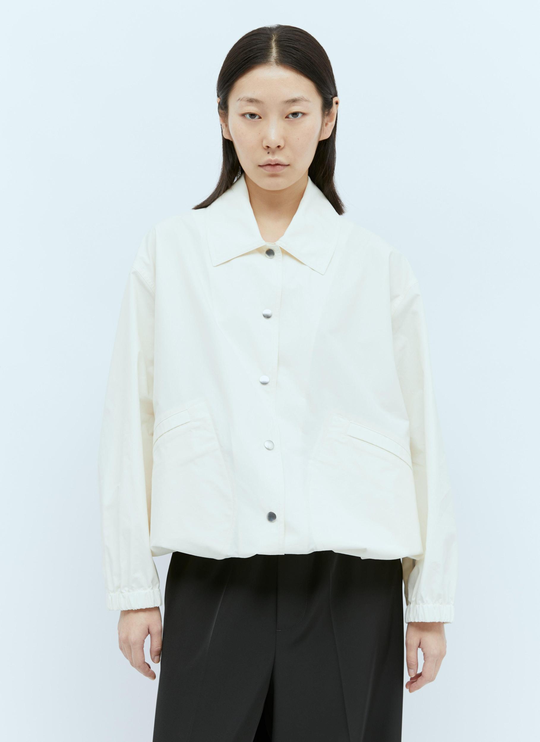 JIL SANDER Blouson Shirt In Cream Product Image