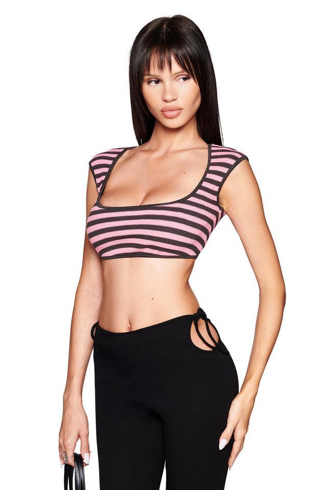 RICA TOP - PINK/GREY Product Image