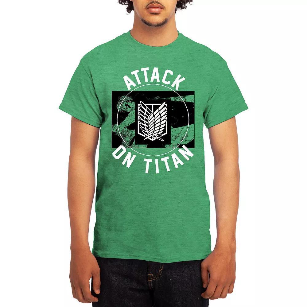 Men's Attack on Titan Circle Emblem Sword Tee, Size: Small, Light Blue Product Image