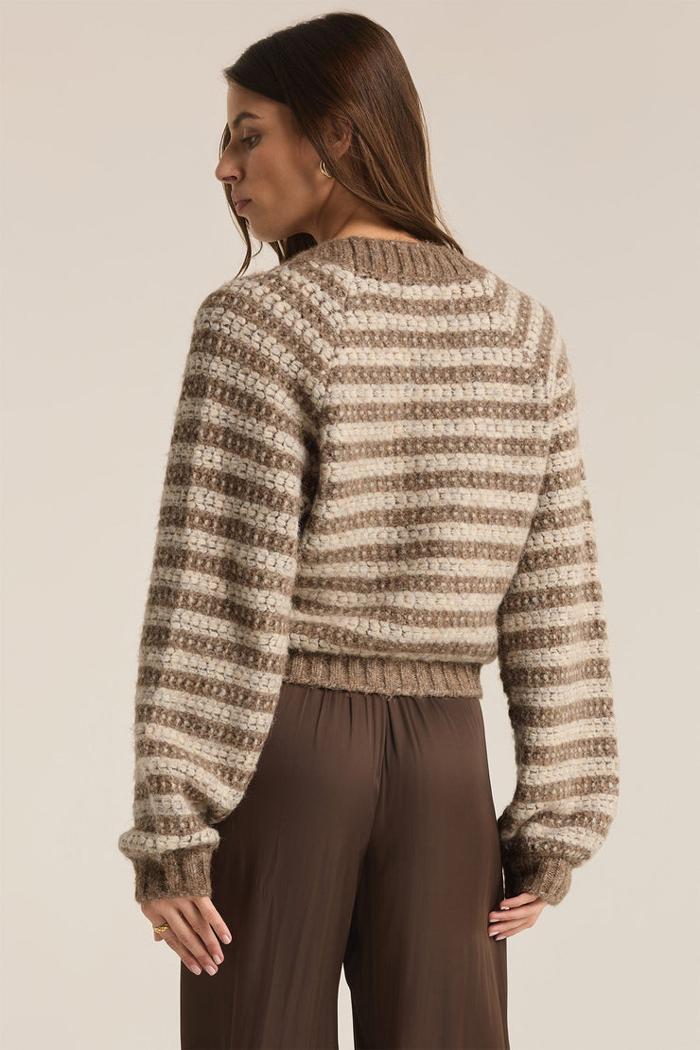 Este Metallic Stripe Cardigan Product Image