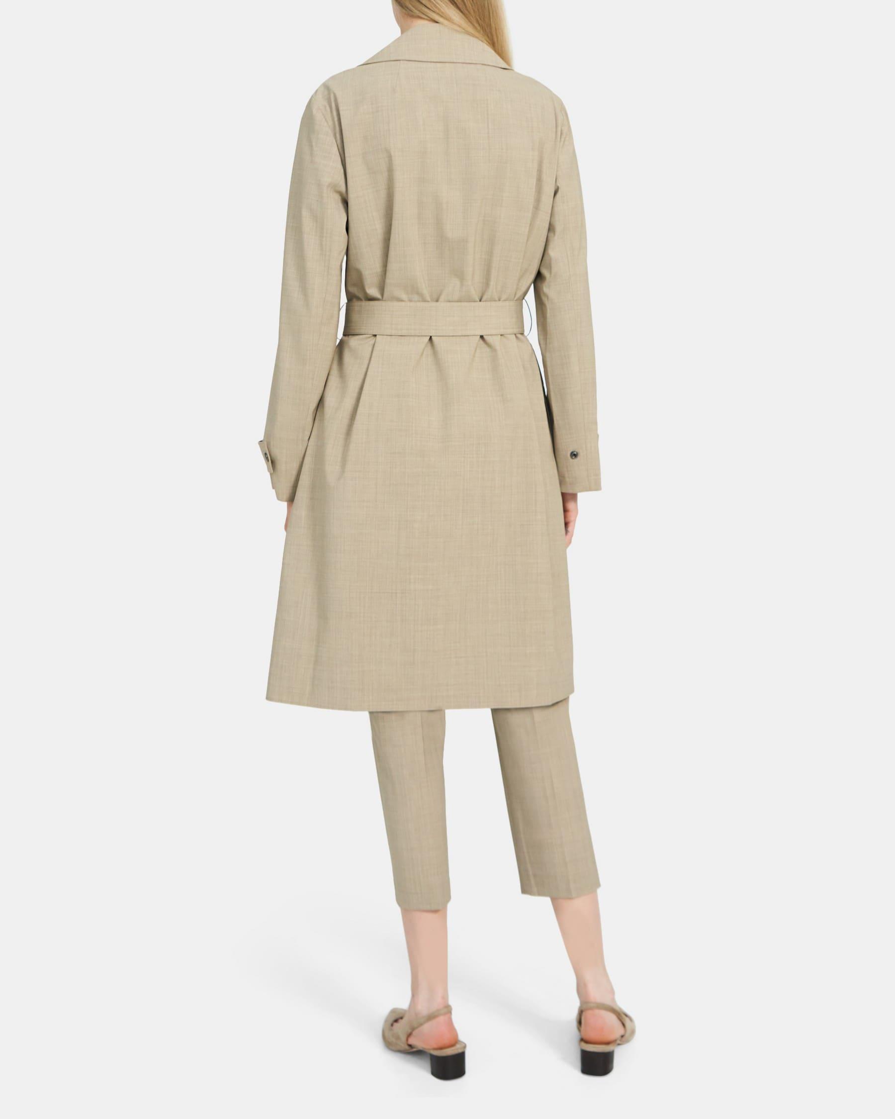 Easy Trench in Stretch Wool Mélange Product Image
