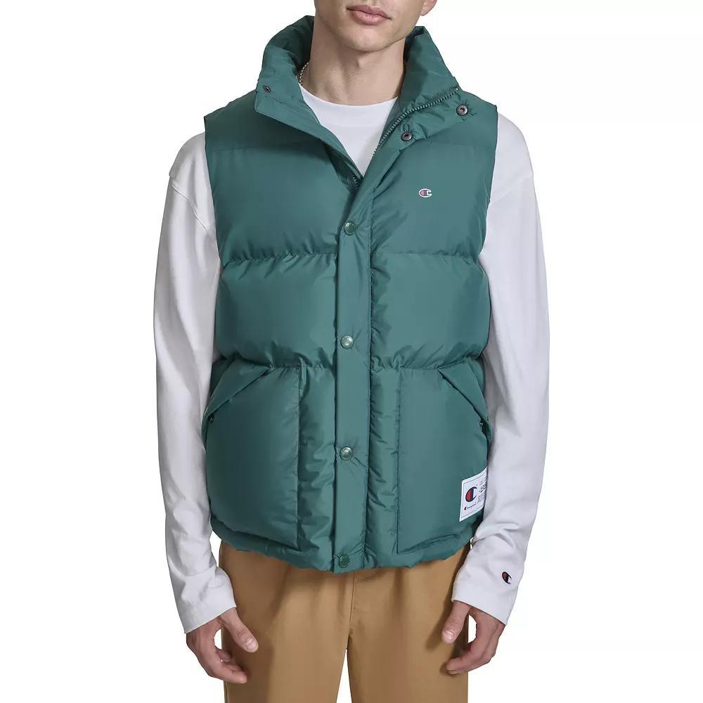 Men's Champion® Puffer Vest, Size: XXL, Rain Green Product Image