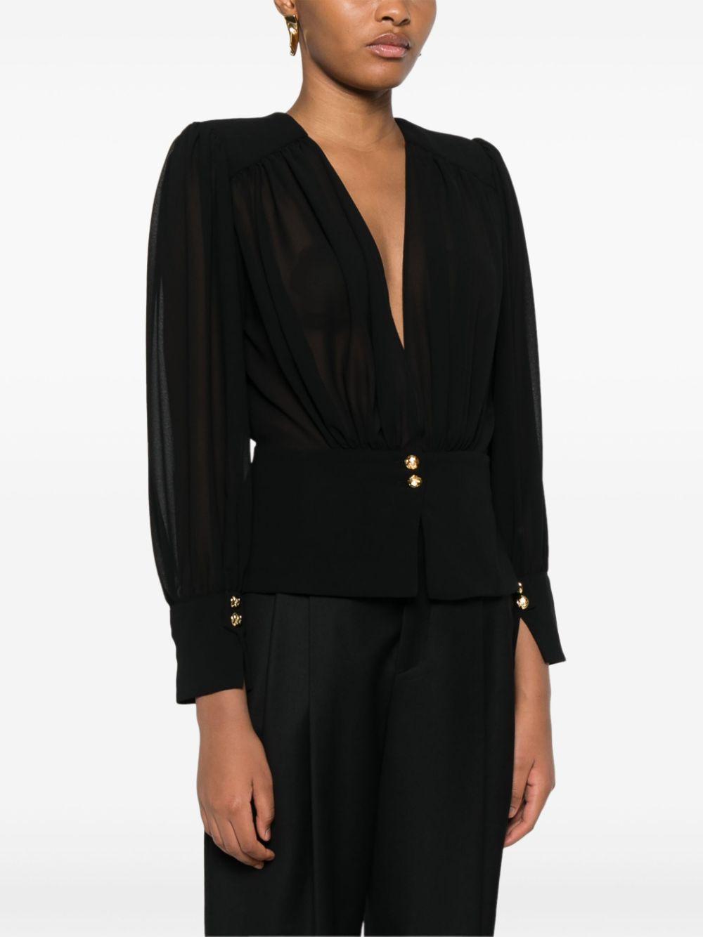 georgette peplum blouse Product Image