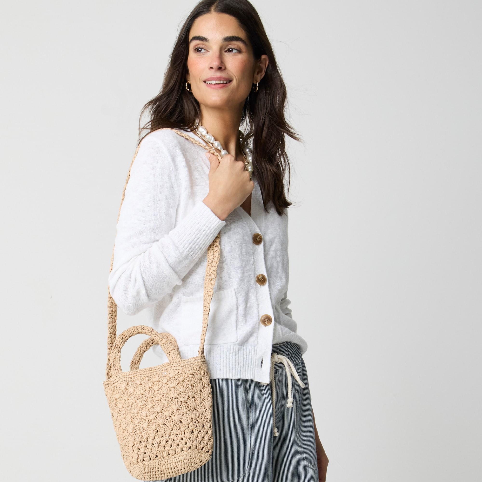 Woven mini tote bag Product Image