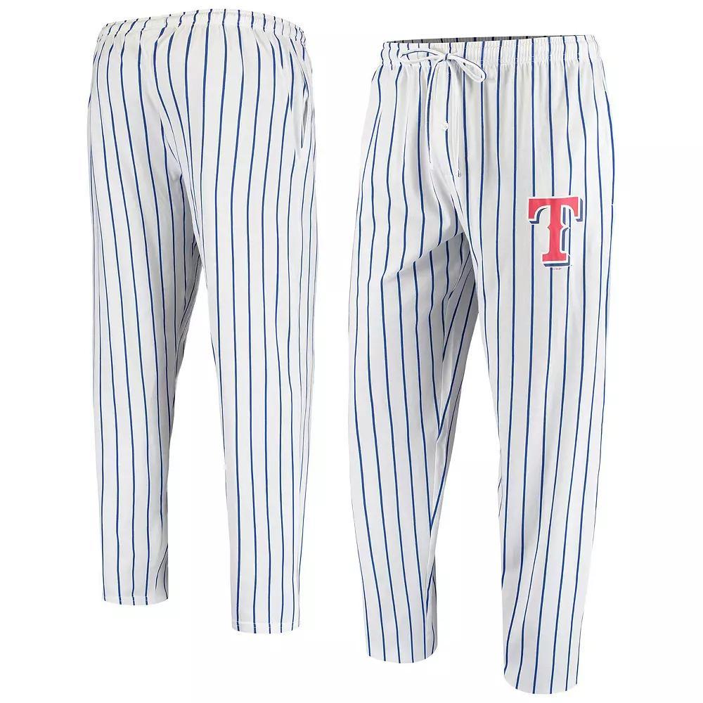 Men's Concepts Sport White Texas Rangers Vigor Pinstripe Pants, Size: 2XL Product Image