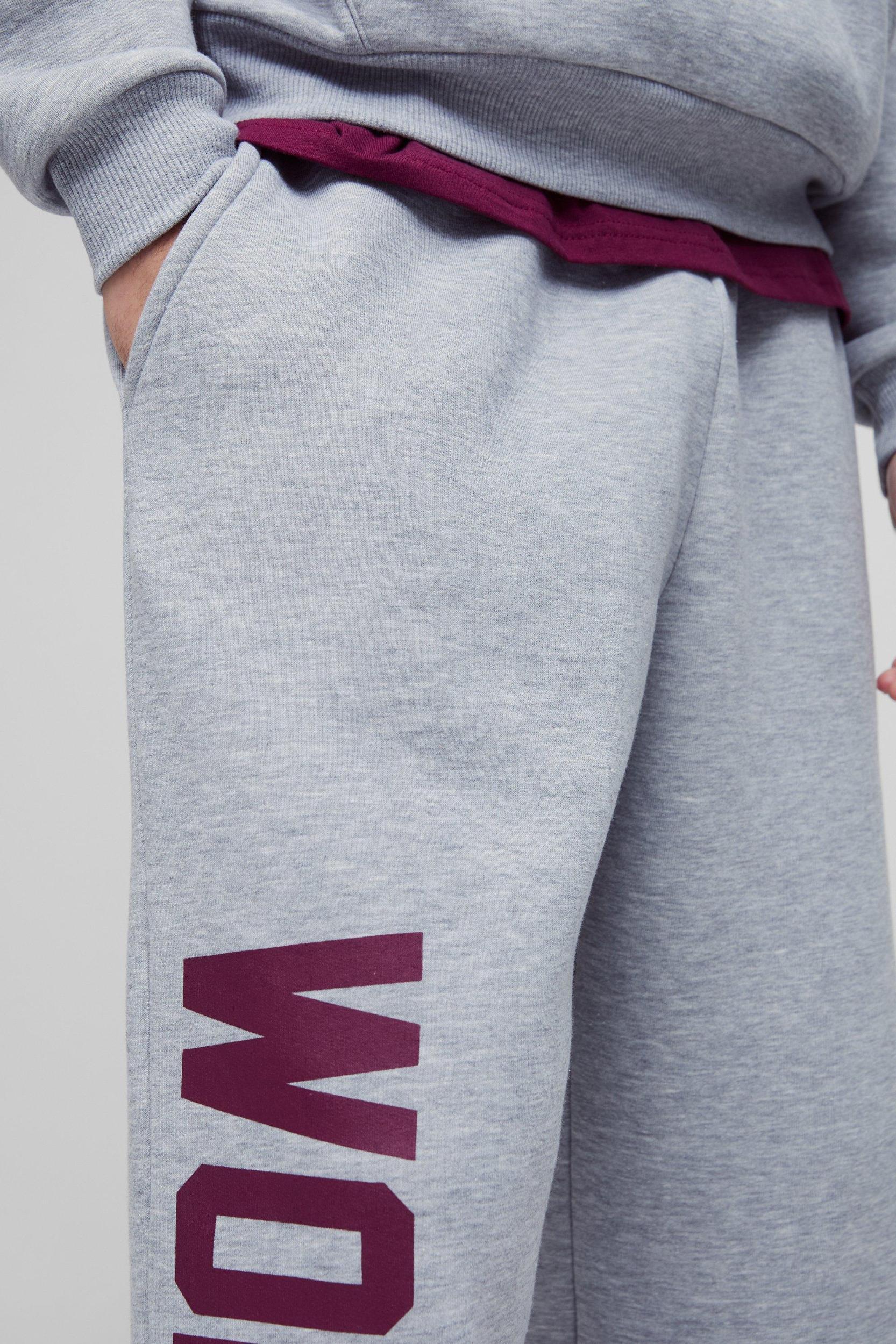 Wide Leg Worldwide Print Sweatpants | boohooMAN USA Product Image