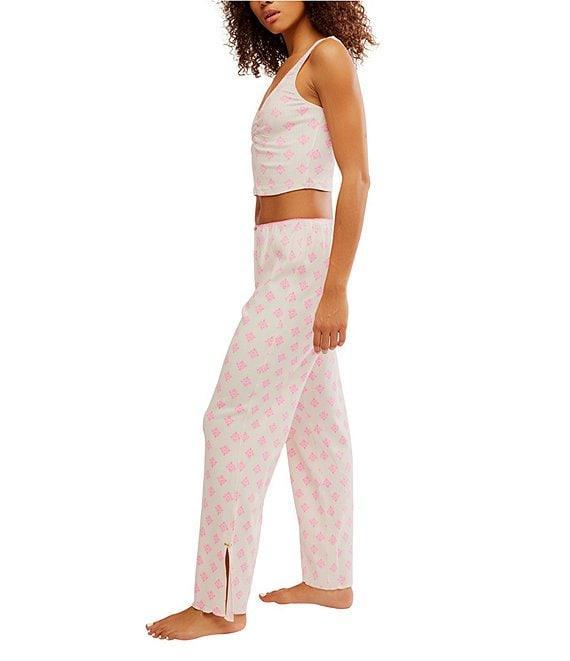 Free People Fresh In Love Ditsy Floral Pointelle Knit Lounge Set Product Image