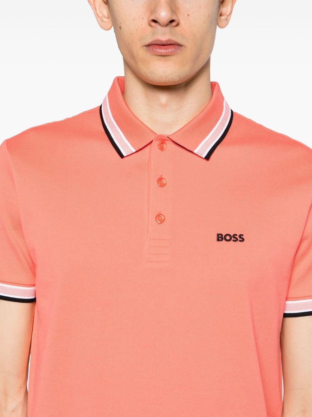 logo-embroidered piqué polo shirt Product Image