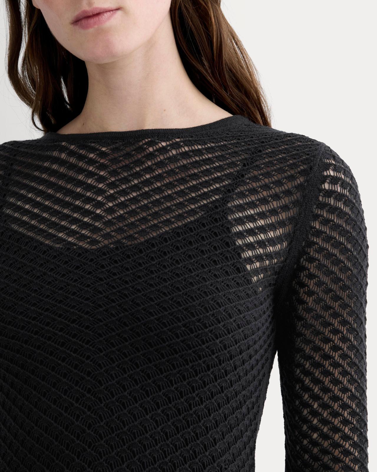 The Lace Knit Mini Dress Product Image