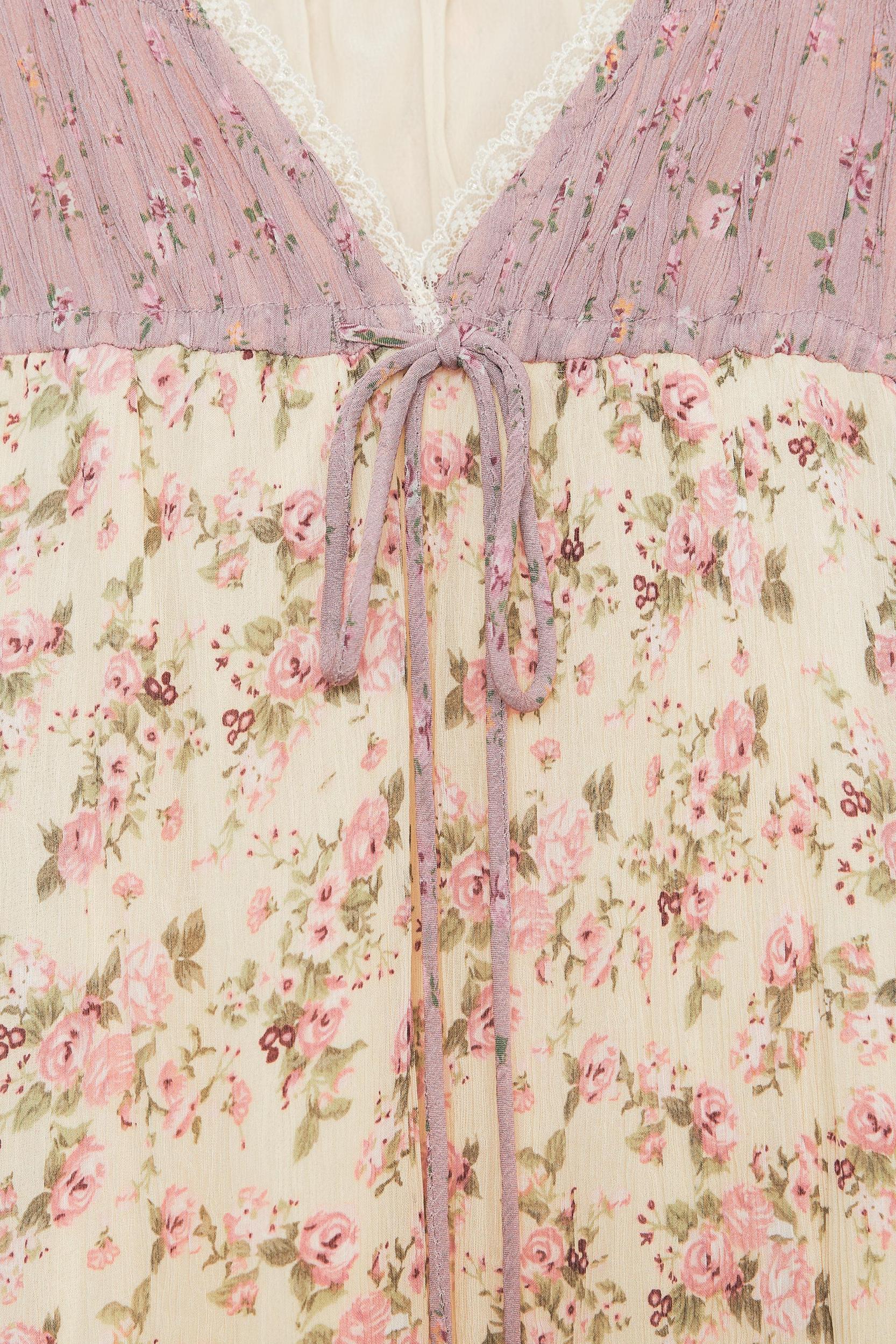 PATCHWORK FLORAL DRESS Product Image