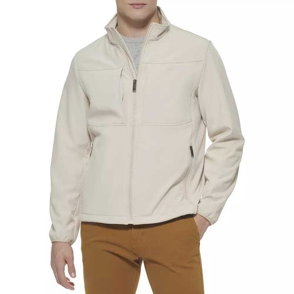 Men's Dockers Softshell Stand Collar Jacket, Size: XS, Green Product Image