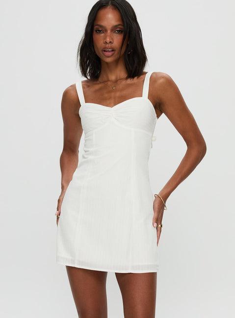 Summer Isles Mini Dress White Product Image