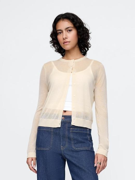 Recycled Sheer Cardigan Product Image