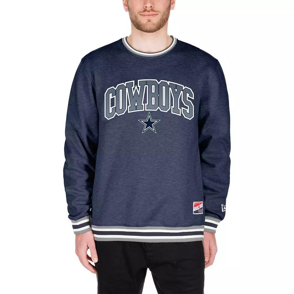 Men's New Era Navy Dallas Cowboys Big & Tall Pullover Sweatshirt, Size: 3XB, Blue Product Image