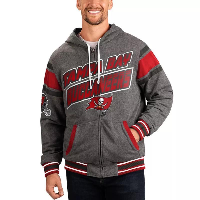 Men's G-III Sports by Carl Banks Brown/Gray Cleveland Browns Extreme Full Back Reversible Hoodie Full-Zip Jacket, Size: Medium Product Image
