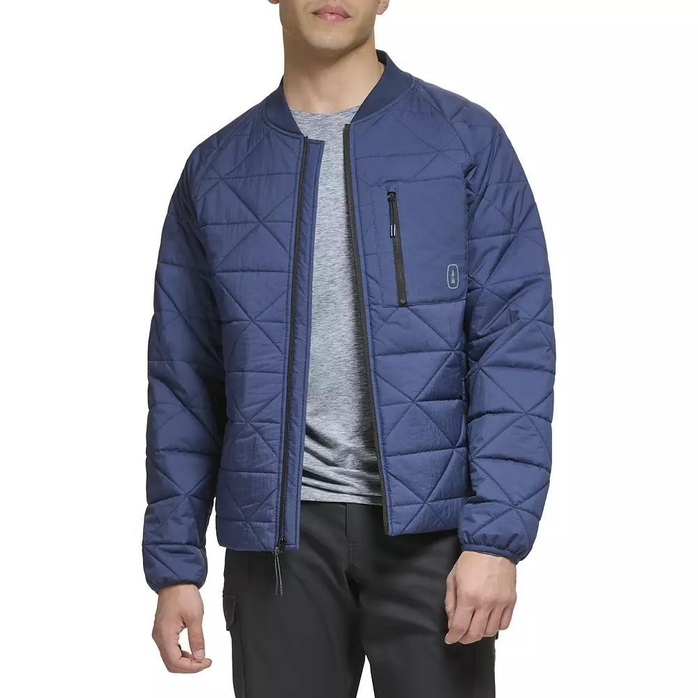 Men's G.H. Bass & Co. Diamond Quilted Puffer Jacket, Size: XL, Green Product Image