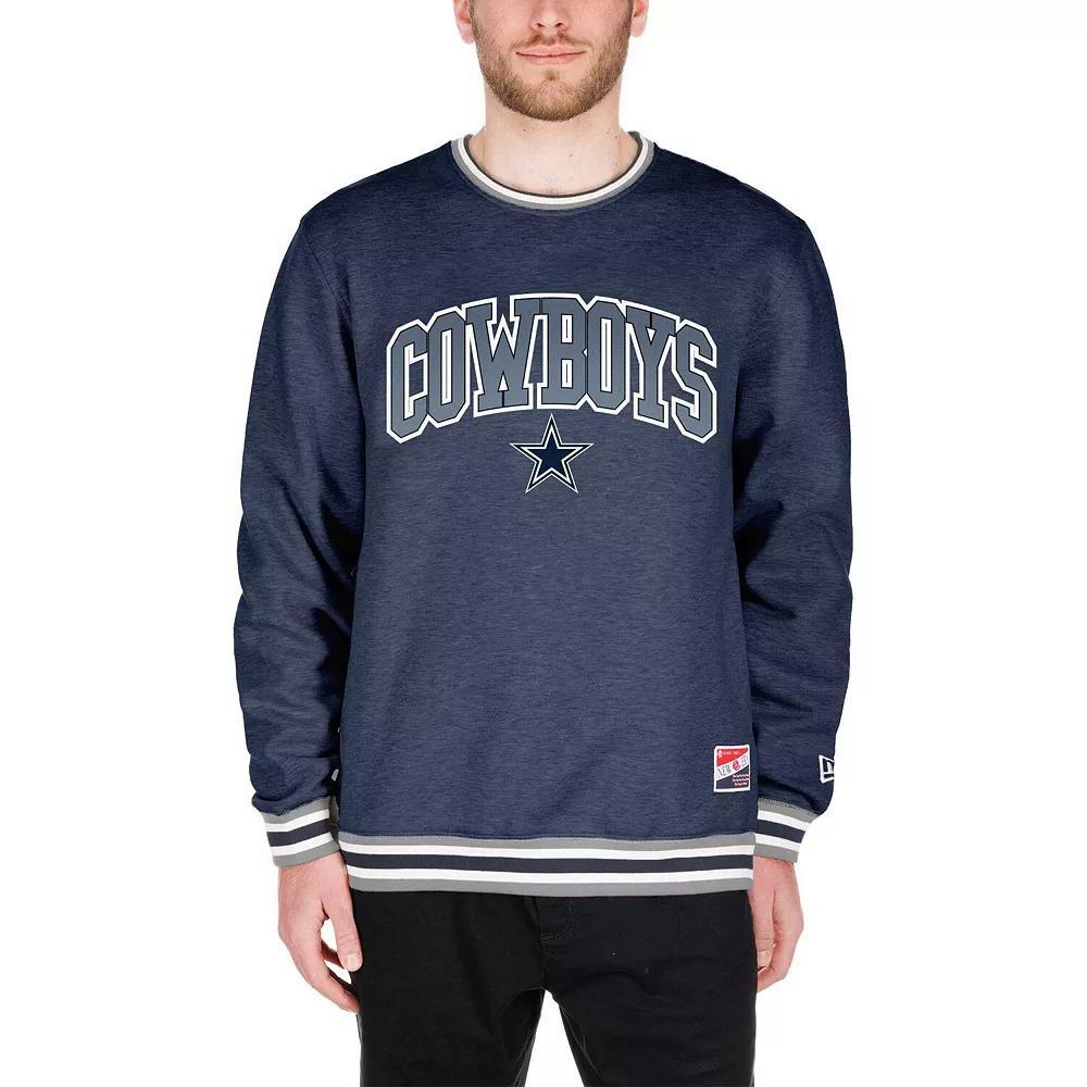 Men's New Era Navy Dallas Cowboys Big & Tall Pullover Sweatshirt, Size: 3XB, Blue Product Image