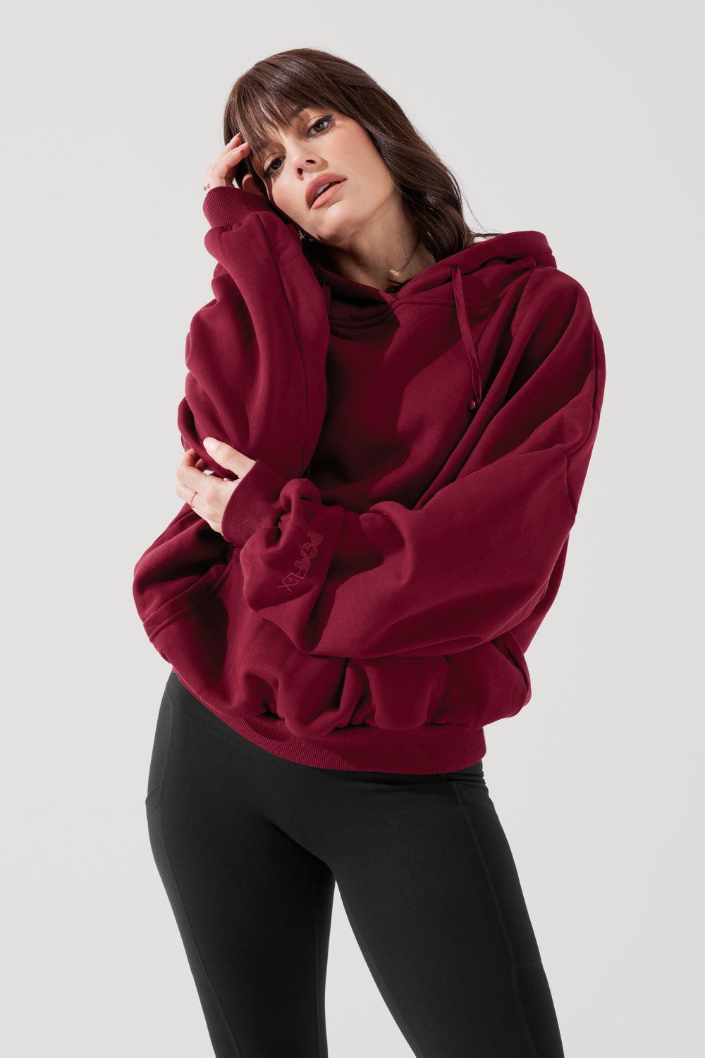Pullover Cloud Hoodie - Crimson  Product Image