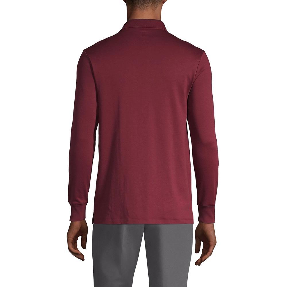 Big & Tall Lands End Super Soft Classic-Fit Long Sleeve Supima Pocket Polo, Mens Product Image