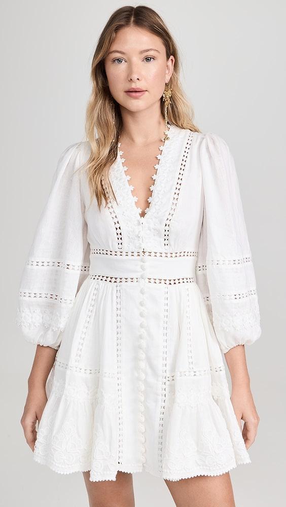 Zimmermann Pop Trimmed Mini Dress | Shopbop Product Image
