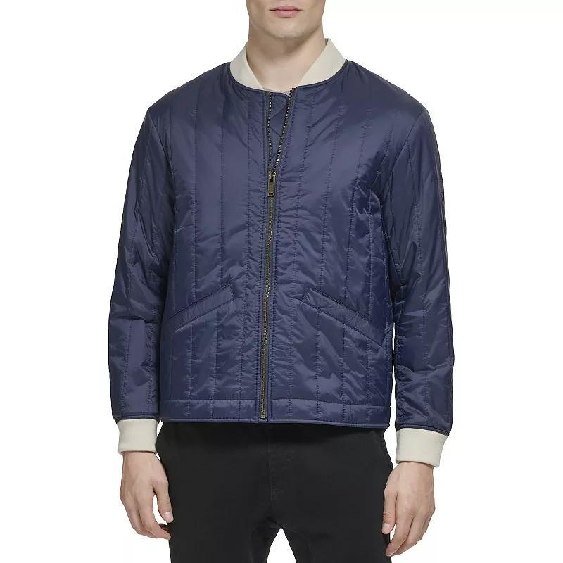 Men's Dockers® Bomber Jacket with Vertical Quilting, Size: XL, Black Product Image