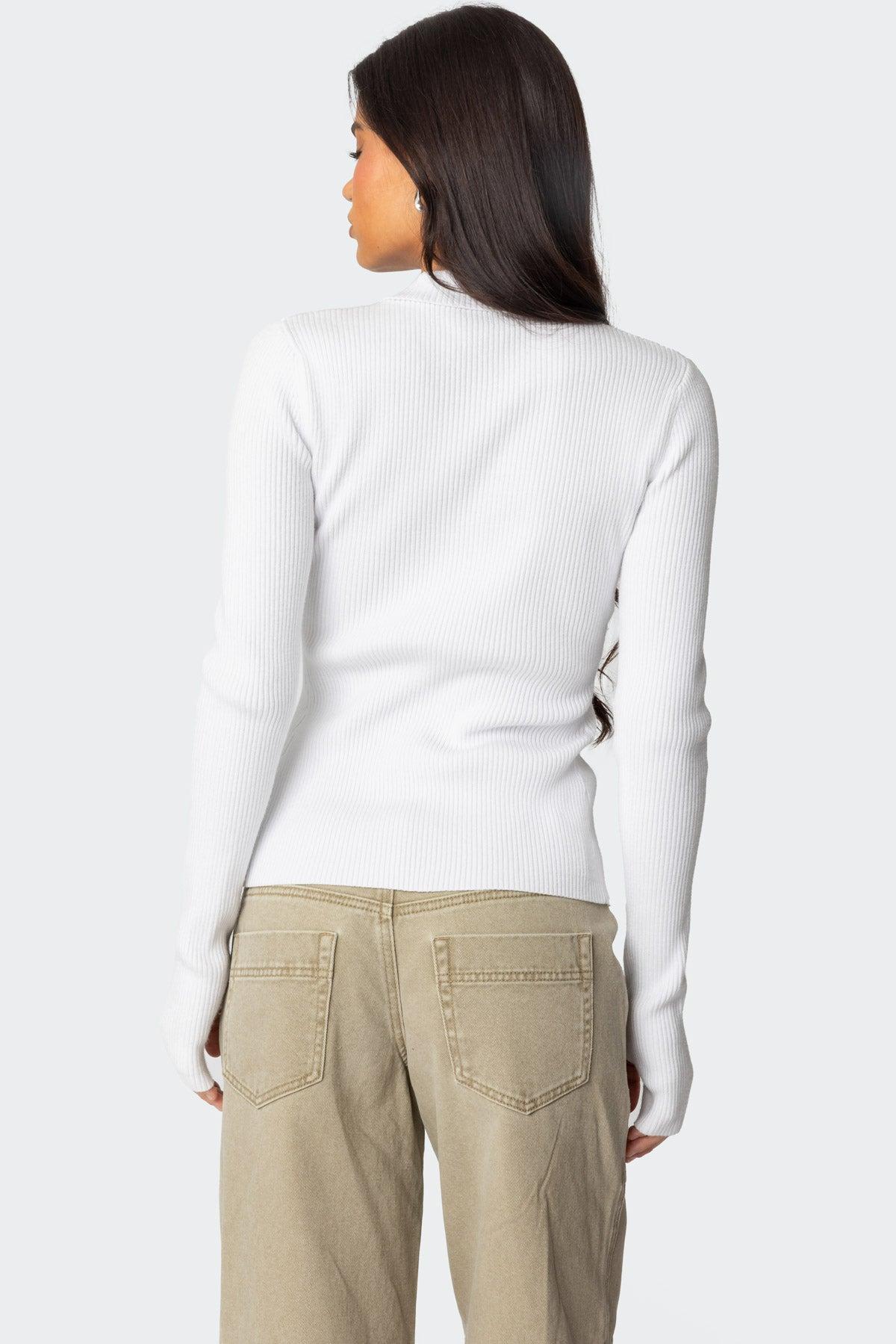 Mirielle Ribbed Knit Cardigan Product Image