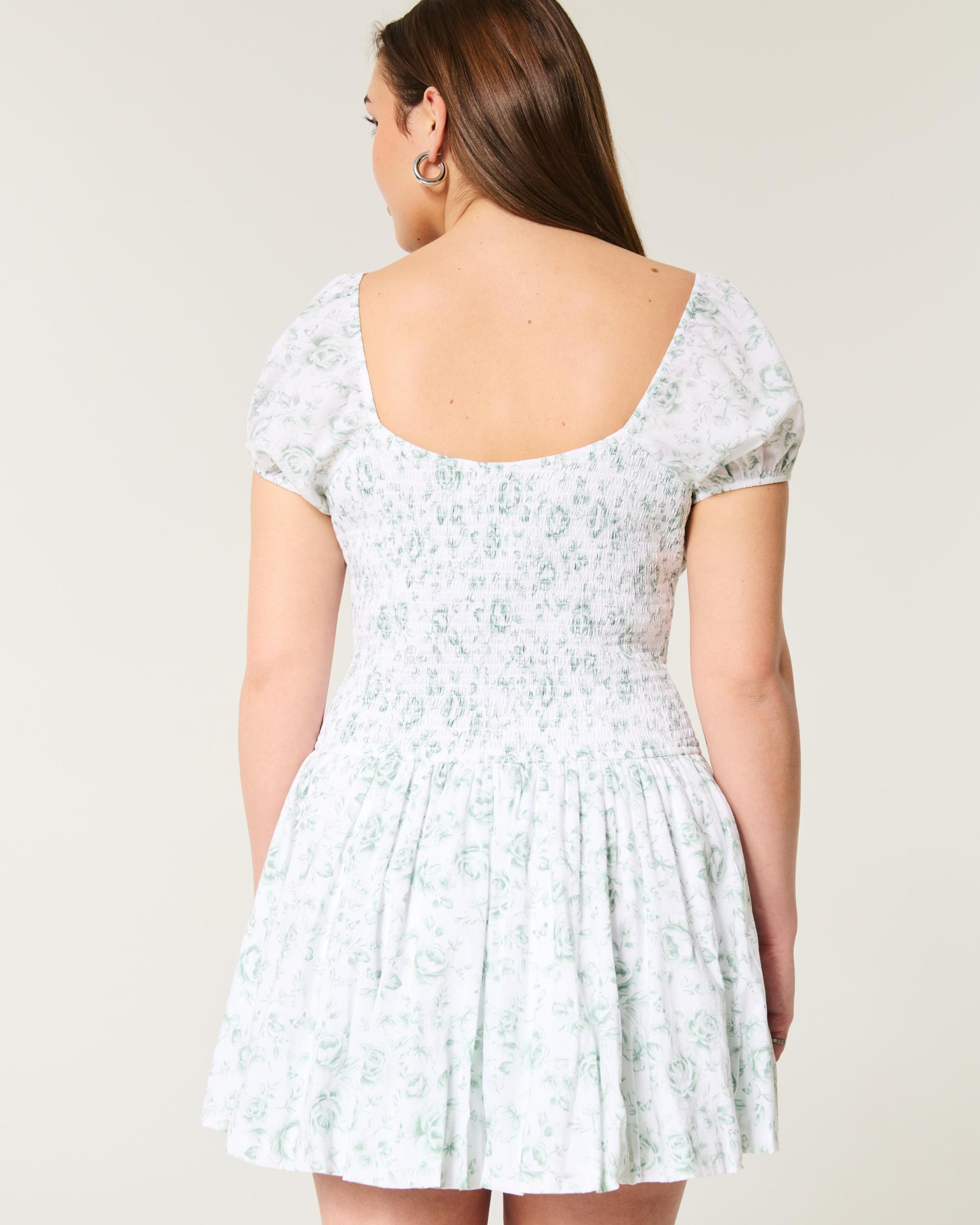 Hollister Sofia Drop-Waist Bubble Skort Dress Product Image