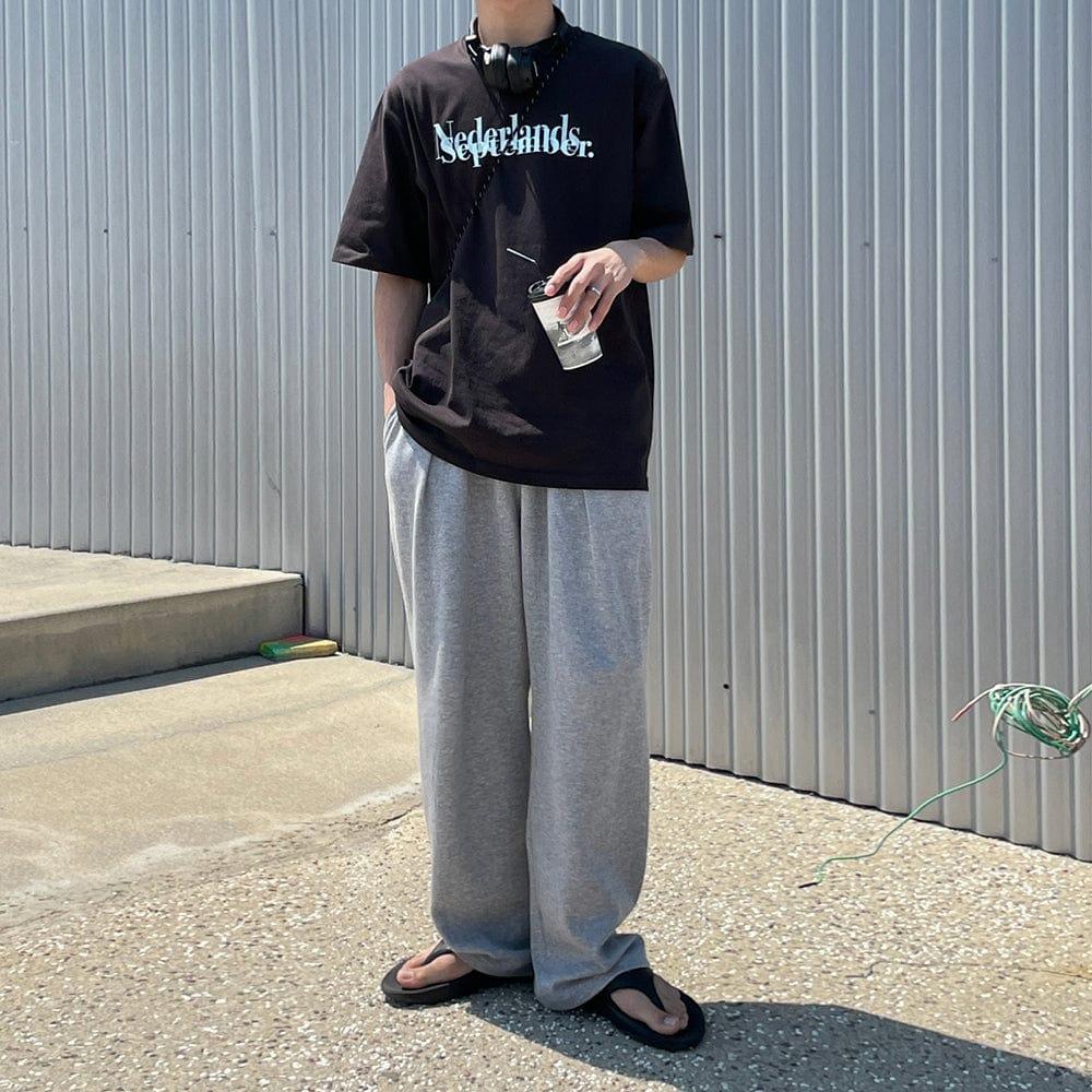 RT No. 9233 WIDE STRAIGHT SWEATPANTS Product Image