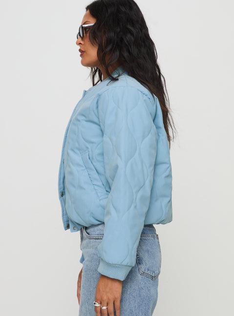 Qwynne Quilted Jacket Blue Product Image