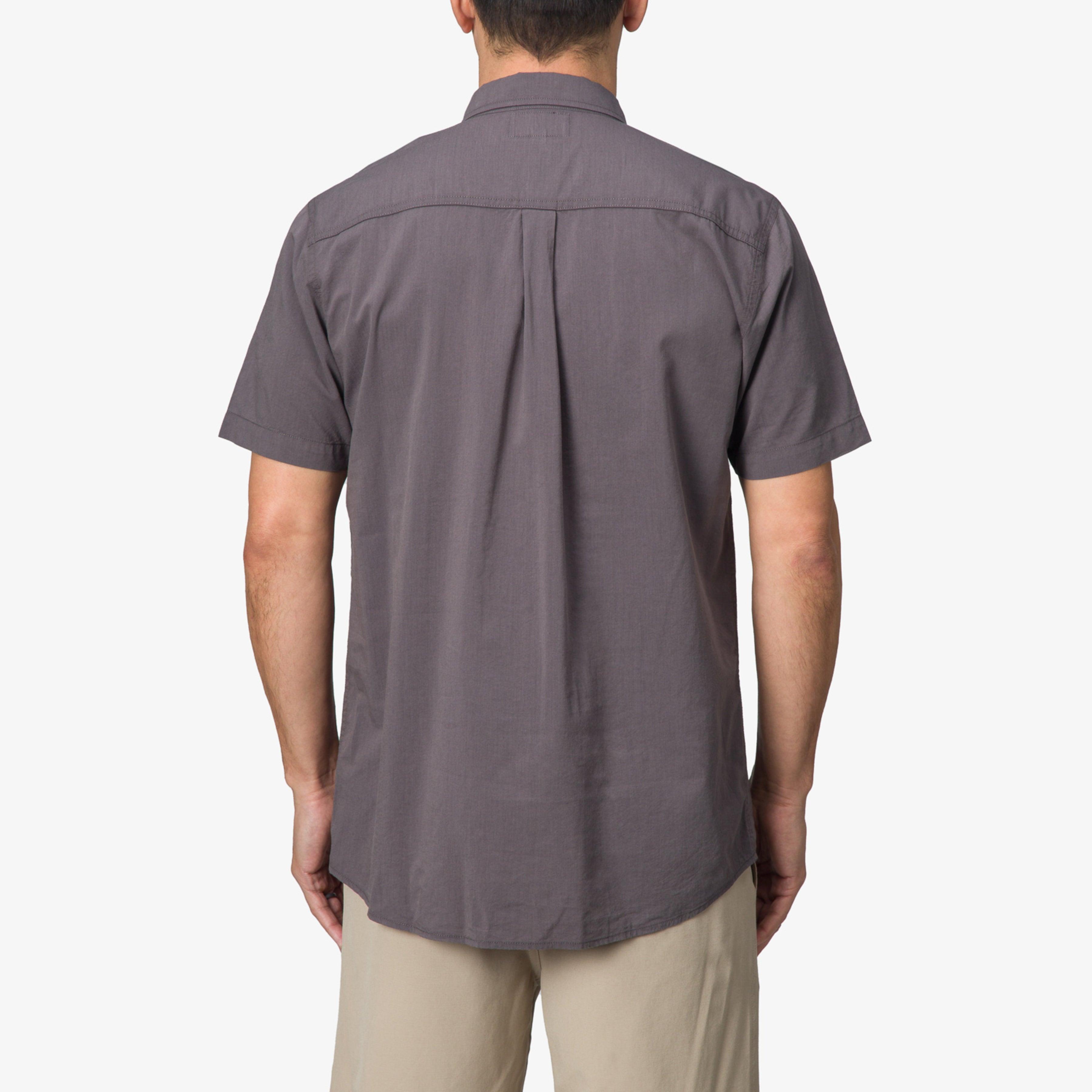 Mens REEF Short Sleeve Button-Down Shirt Light Green Product Image