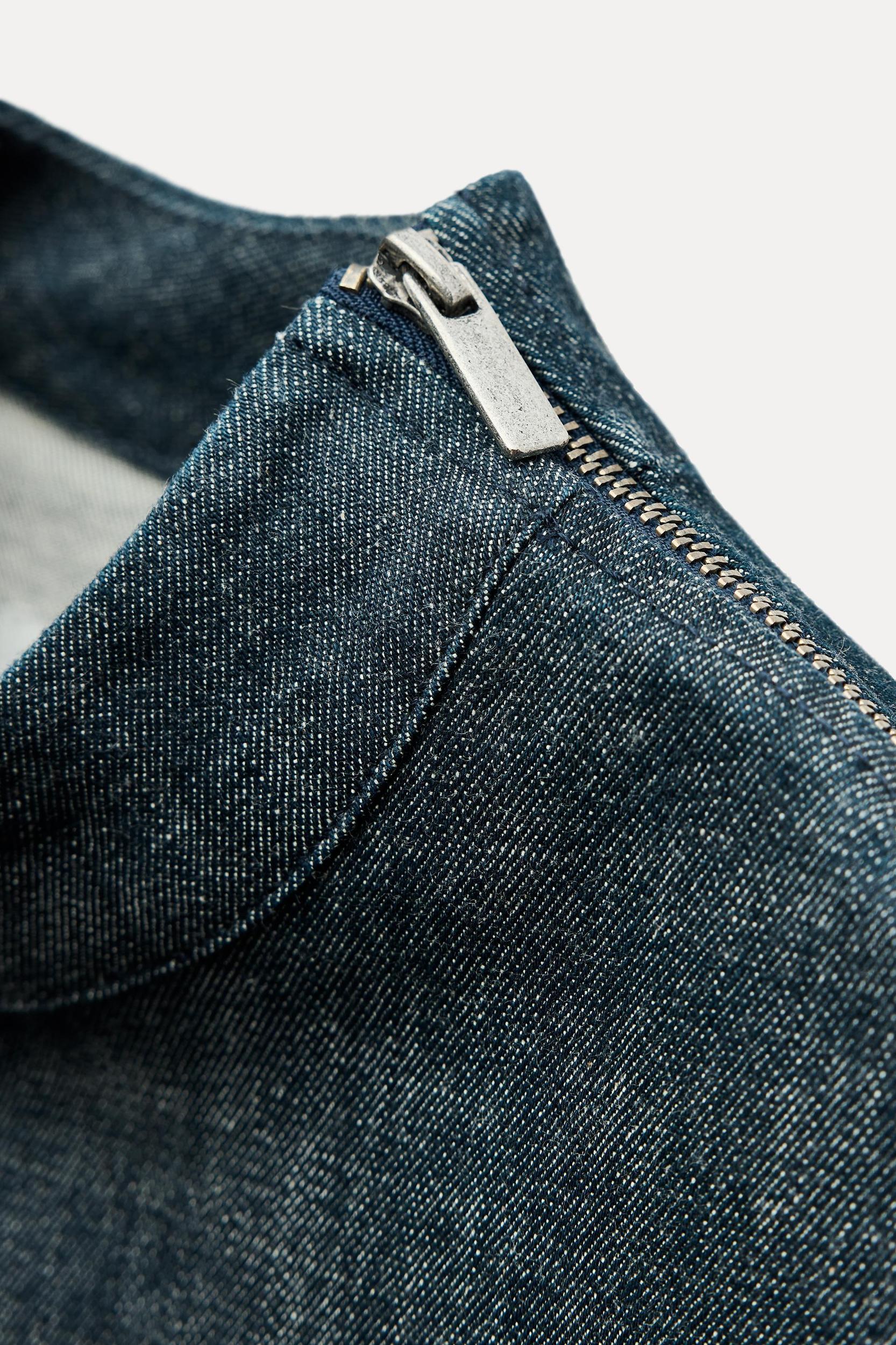 DENIM TOP ZW COLLECTION Product Image