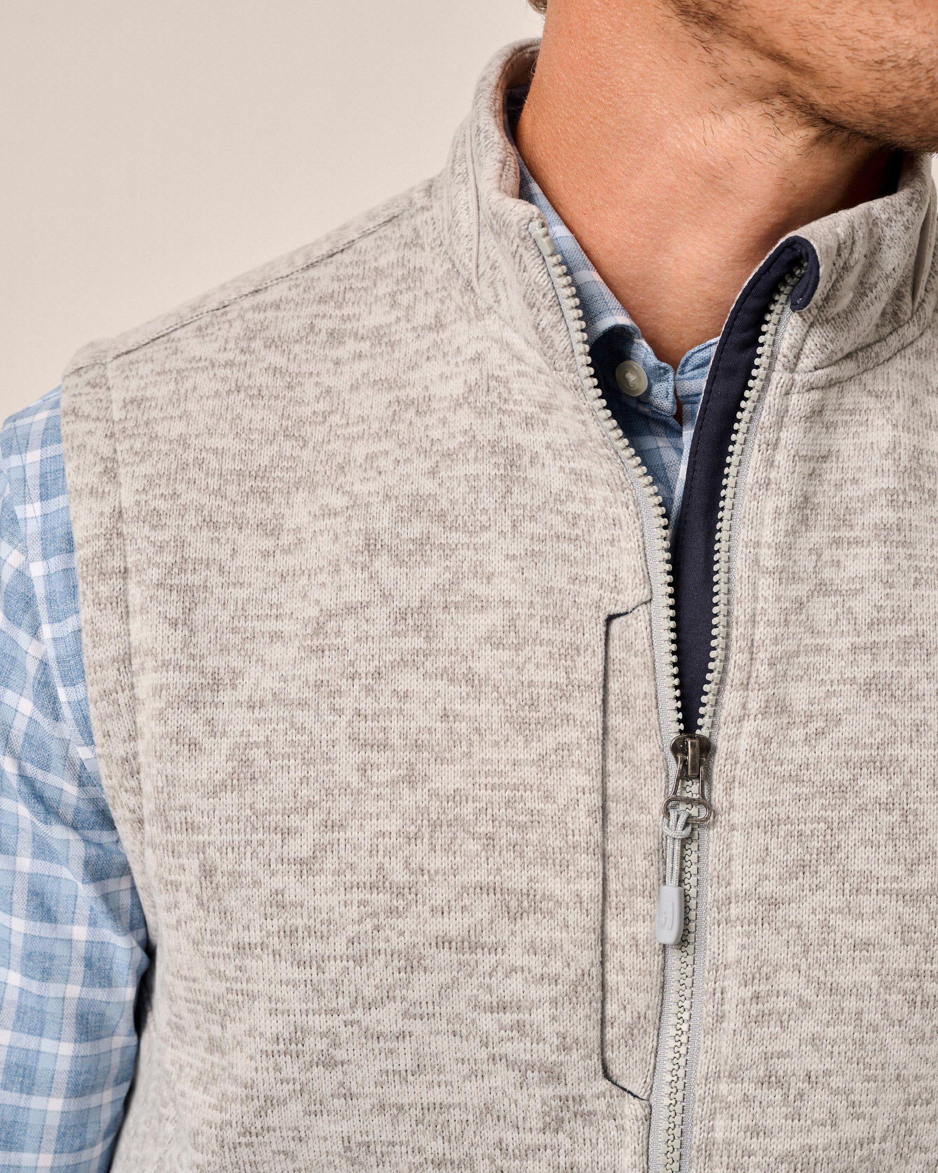 Denalis Double-Zip Fleece Vest Male Product Image