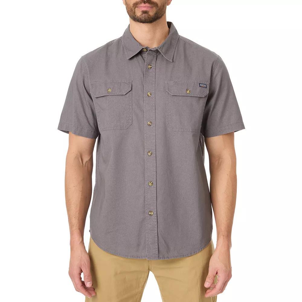 Mens Smiths Workwear Sandwashed Work Shirt, Mens Product Image