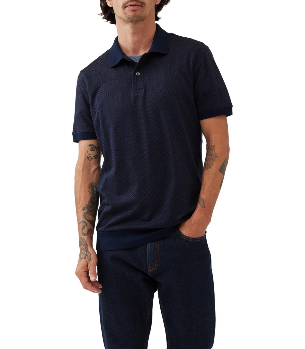 Mens Leeson Cotton Polo Shirt Product Image