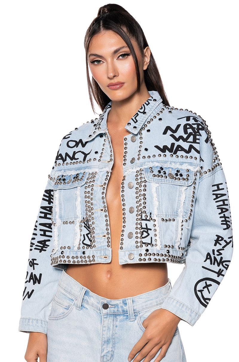 RHYTHM OF THE NIGHT DENIM JACKET Product Image