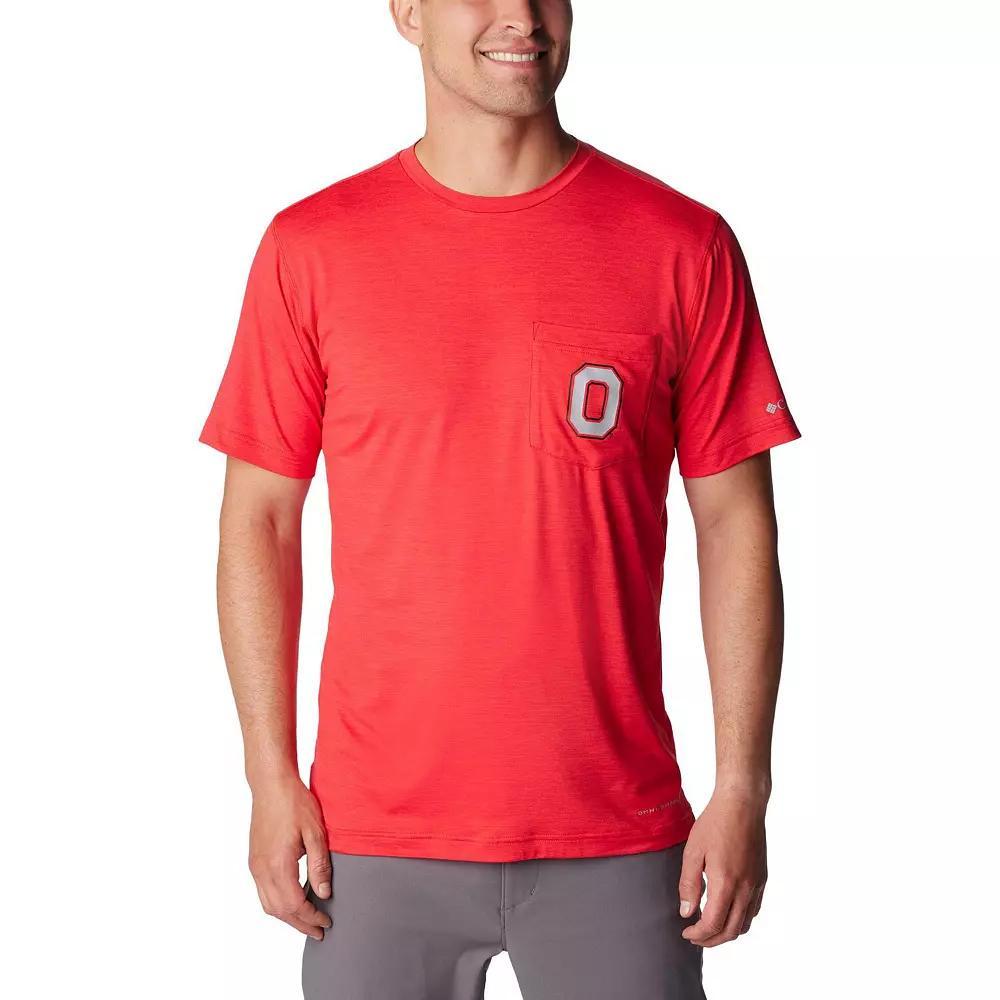 Men's Columbia Scarlet Ohio State Buckeyes Tech Trail Omni-Wick T-Shirt, Size: Medium, Red Product Image
