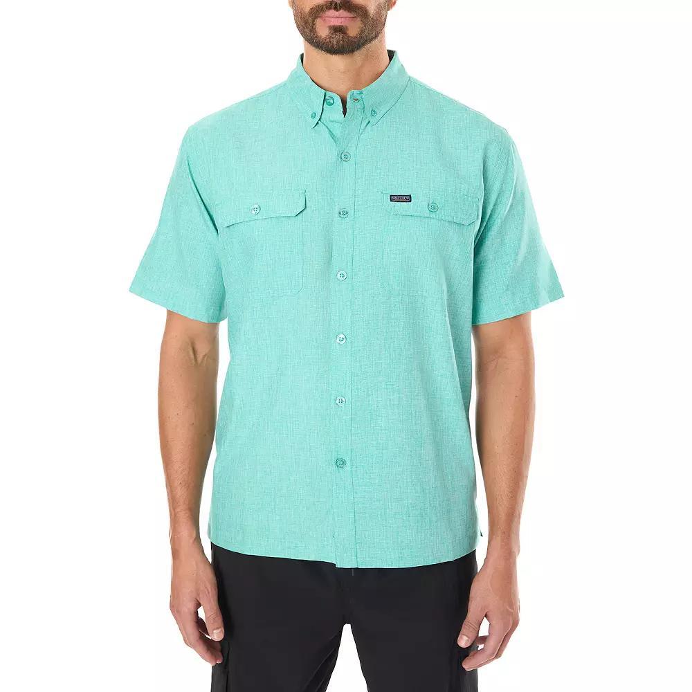 Men's Smith's Workwear Breezy Performance Button-Down Shirt, Size: XL, Spearmint Product Image