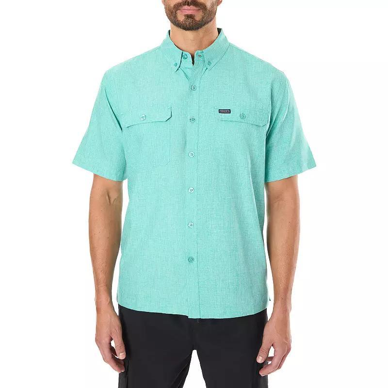 Men's Smith's Workwear Breezy Performance Button-Down Shirt, Size: XL, Spearmint Product Image