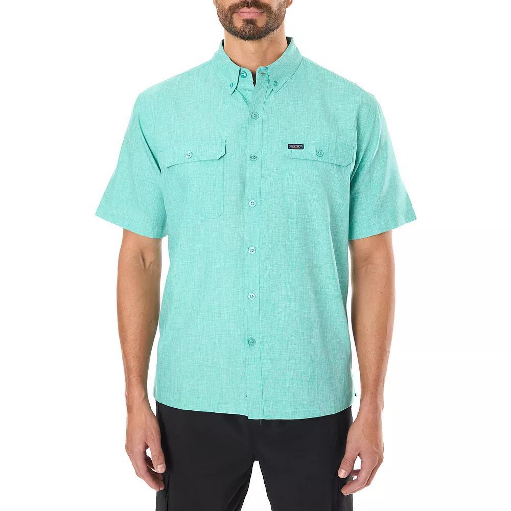 Men's Smith's Workwear Breezy Performance Button-Down Shirt, Size: XL, Spearmint Product Image