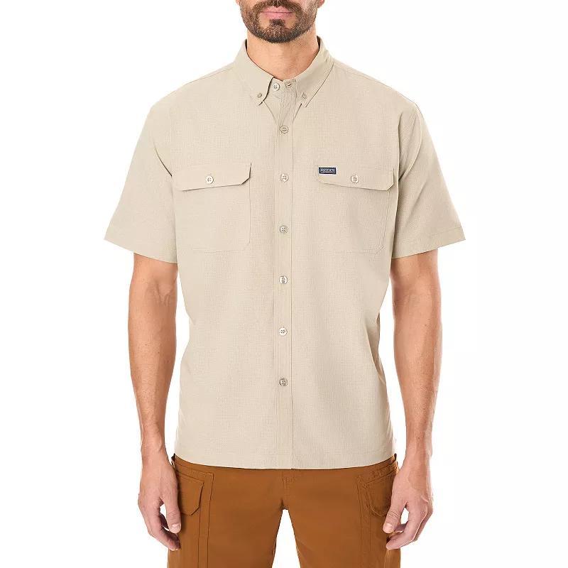 Big & Tall Smith's Workwear Short Sleeve Quick Dry Performance Shirt, Men's, Size: 3XB, Green Product Image