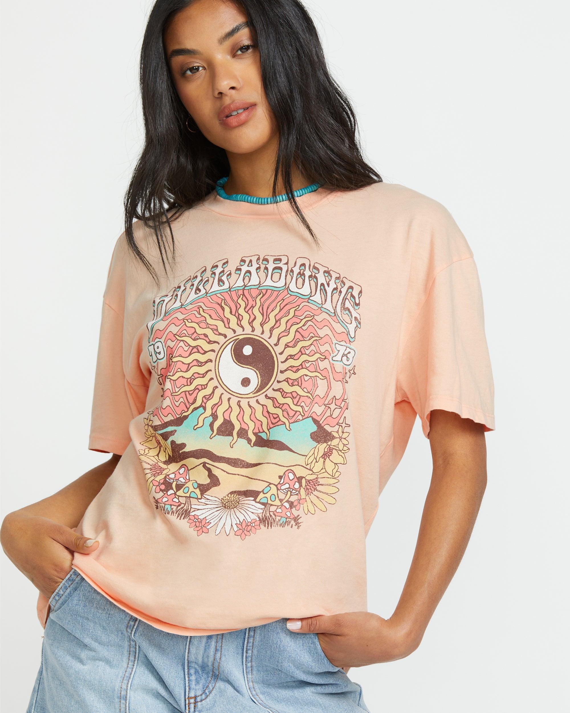 In The Balance Short Sleeve Tee - Soft Peach Female Product Image