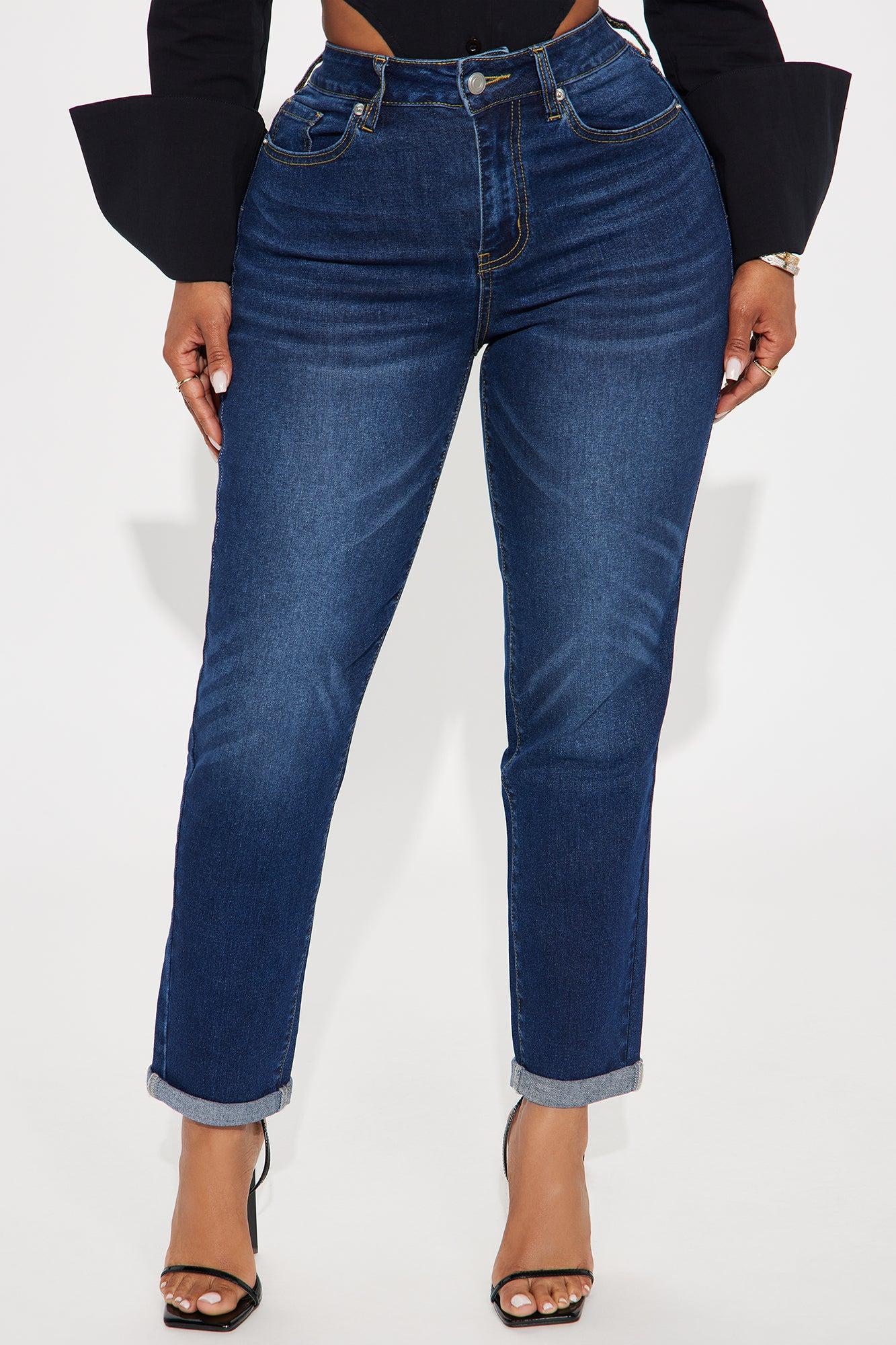 Clara Super Stretch Sculpting Mom Jeans - Dark Wash Female Product Image
