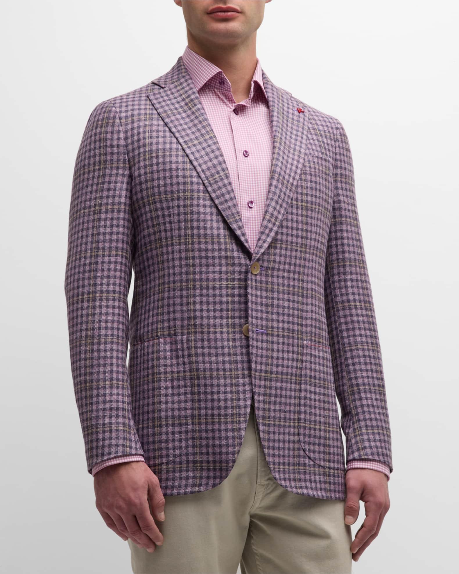 Men's Check Wool-Blend Sport Coat Product Image